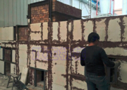 传统燃柴（燃煤）手烧热风炉